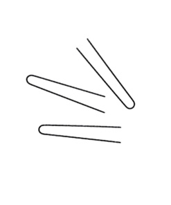 Horquilla recta con punta fina